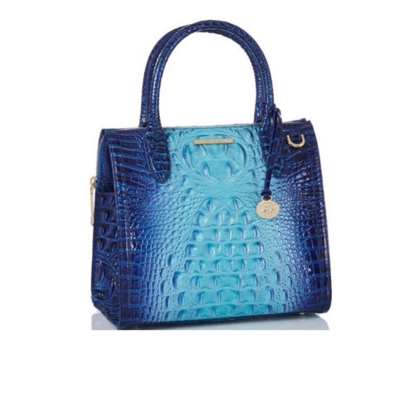 Brahmin Blue Woven Leather Tote - Picture 5 of 16